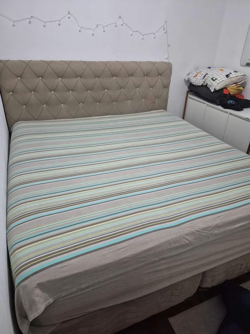 Cama King size com cabeceira de brinde - Foto 2