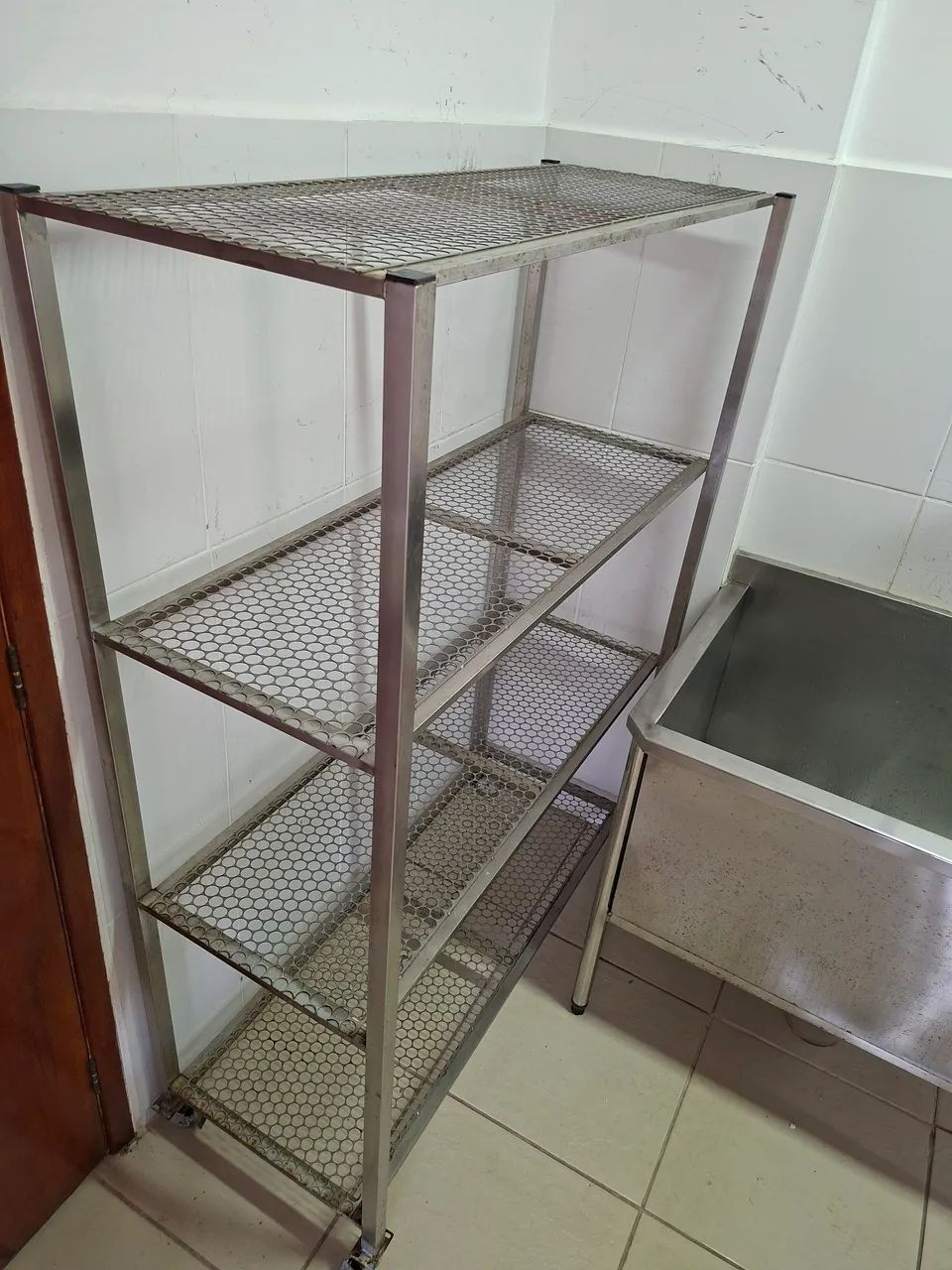 Estante Multiuso Aço Inox Escovado - Foto 4