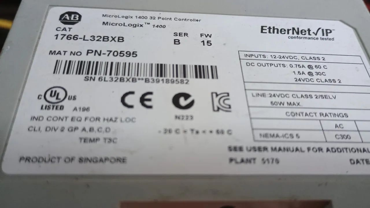 Controle micrologix