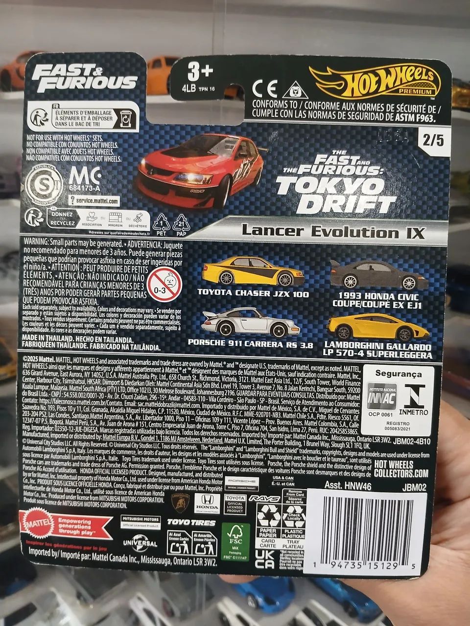 Hot Wheels Lacer Evolution IX Velozes e Furiosos - Foto 3