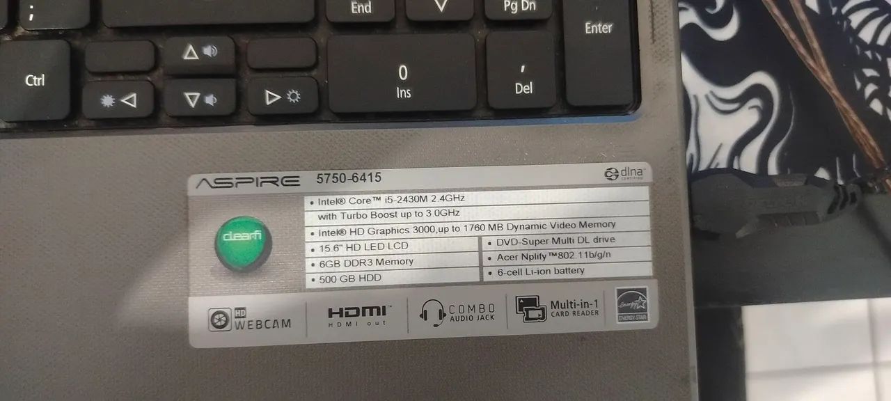 Vendo notebook acer aspire  - Foto 2