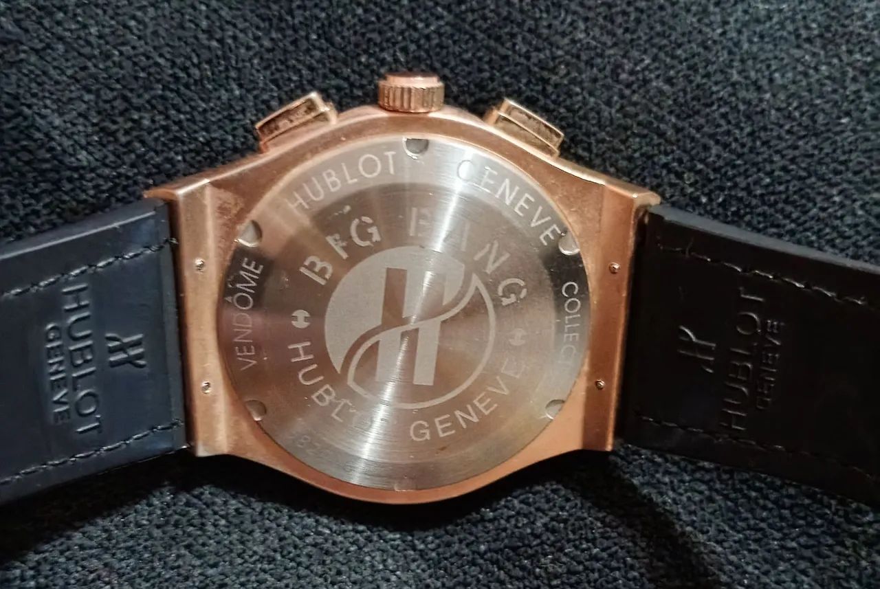 Relógio Hublot Geneve pulseira de couro  - Foto 4