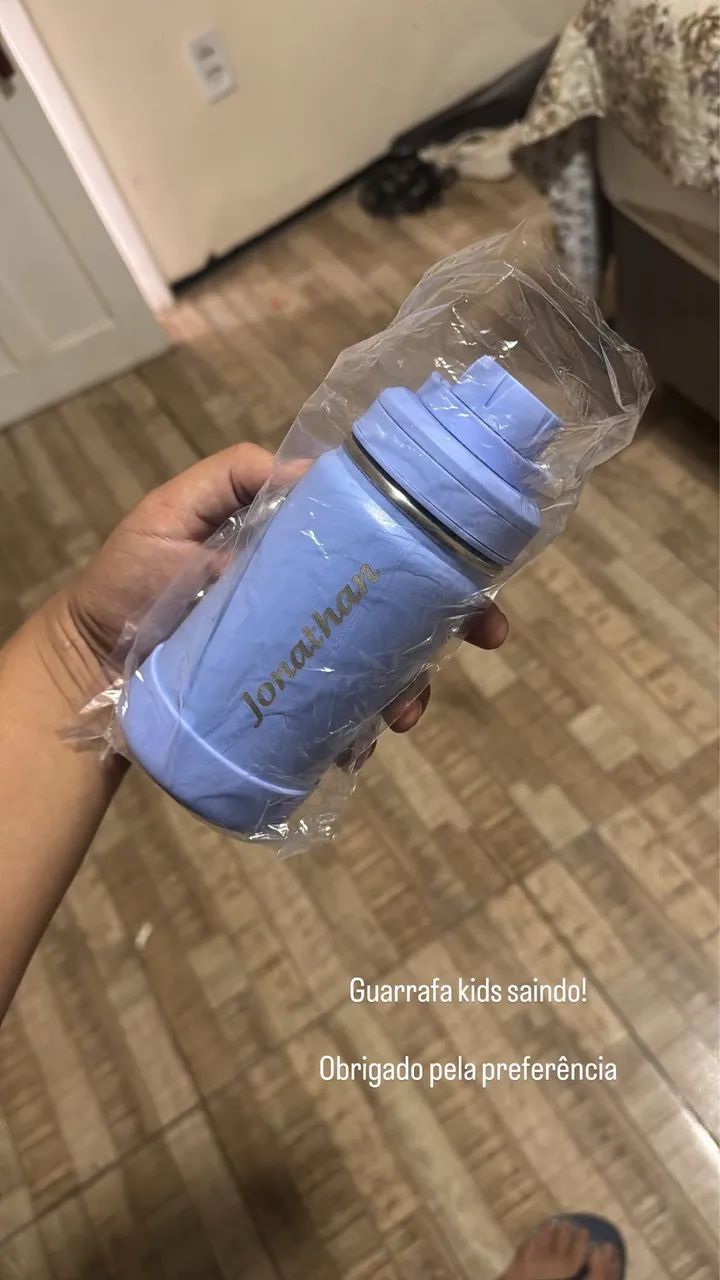 Garrafa Térmica 350 ml Com Gravação  - Foto 2