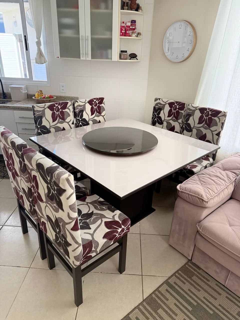 Mesa de jantar giratória 6 lugares  - Foto 3