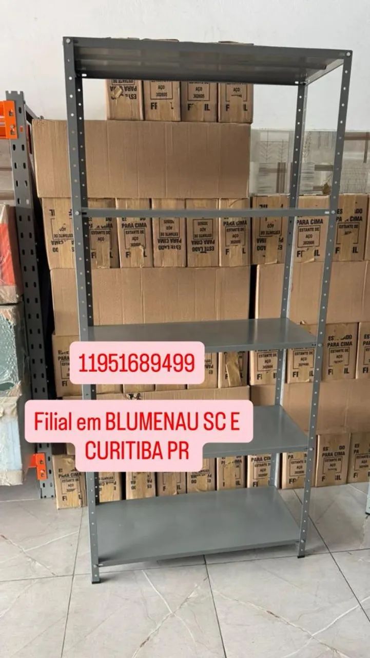 Prateleiras de aço estoque 
