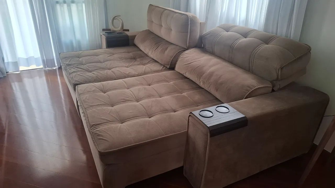 Sofá retrátil 04 lugares  - Foto 5