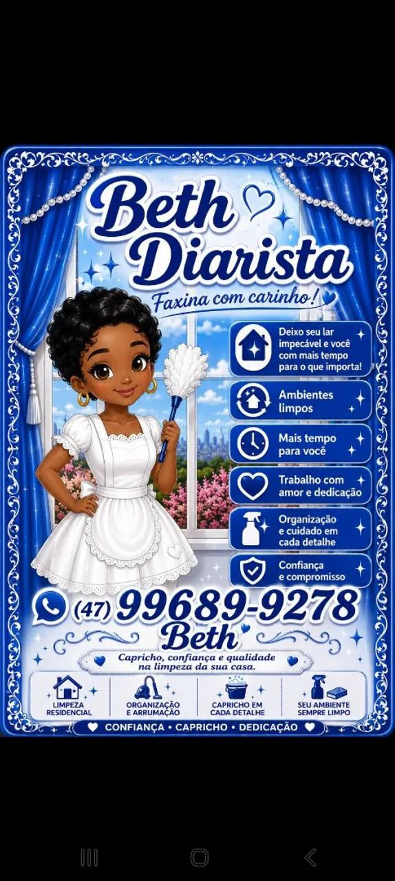 Diarista prática e profissional 