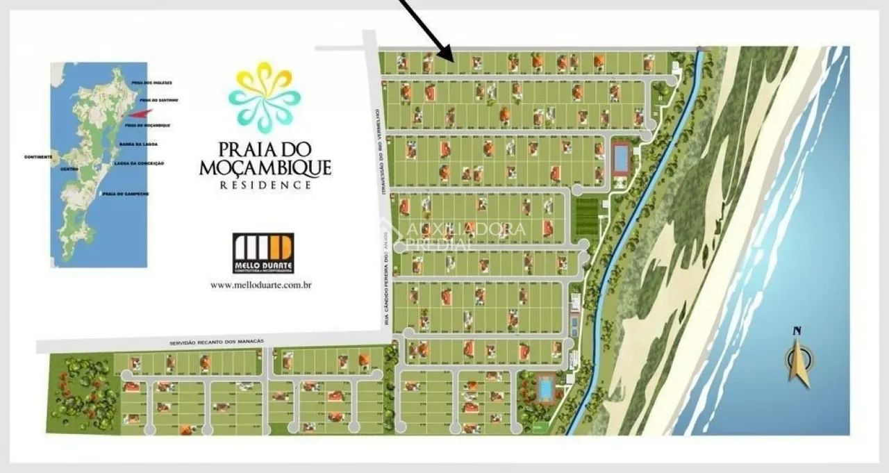 Terreno em Condomínio fechado frente mar