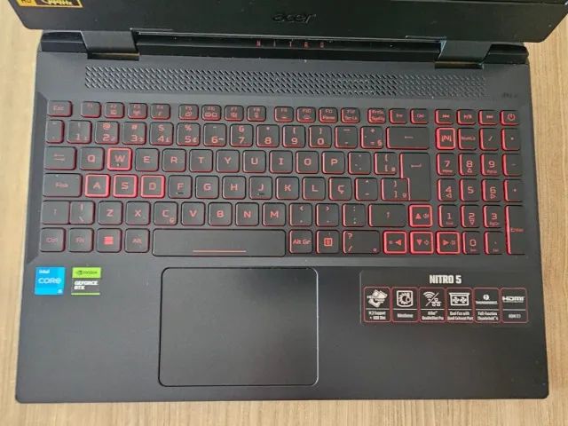 Teclado e Carcaça (Palmrest) Acer Nitro An515-58