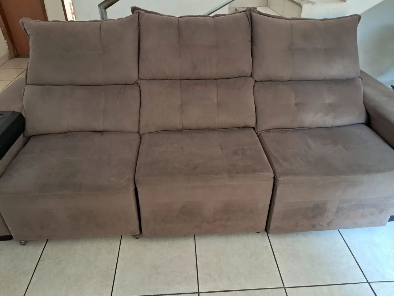 Sofá retrátil 3 lugares  - Foto 2