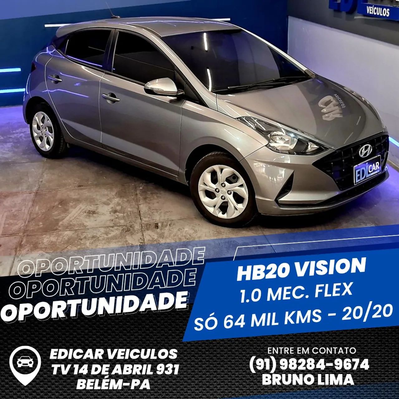 Hyundai Hb20 HB20 Vision 1.0 Flex 12V Mec. 2020