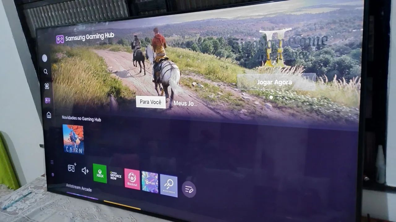 Vendo essa tv da marca Samsung de 55 polegadas SMART ANDROID 4K Crystal  - Foto 4