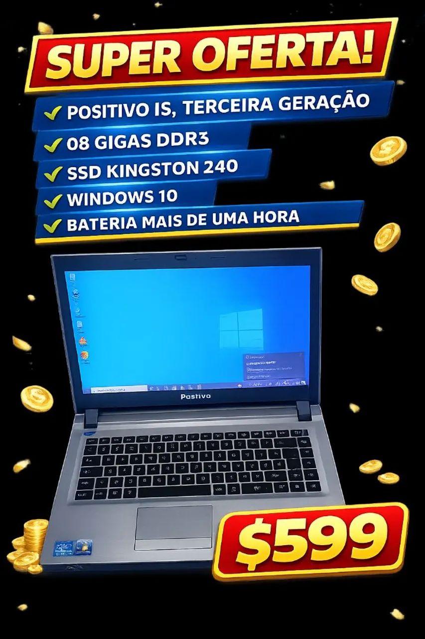 Notebook I5, 08 Gigas, SSD 240 GB - Foto 5