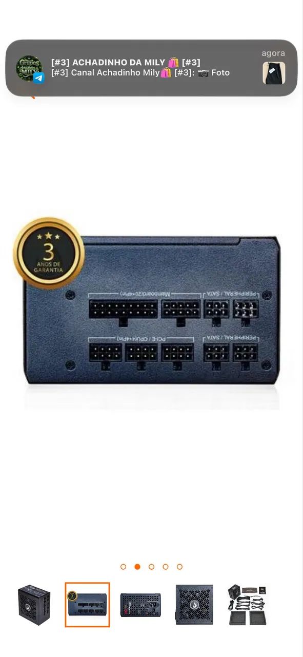 Fonte 550w Zeus Fullmolular  - Foto 4