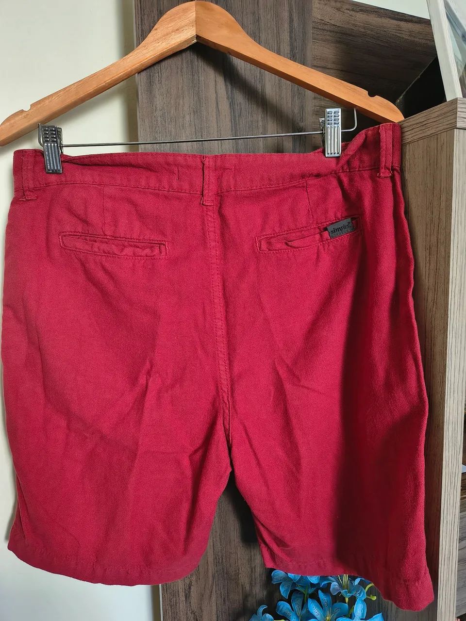 Bermuda Masculina Bordô Simples Reserva 42 - Foto 4