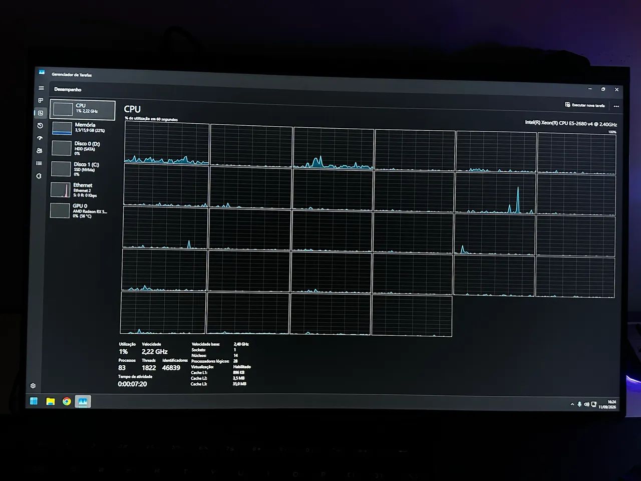 PC GAMER !! 2680 v4 - RX 5600 Xt  - Foto 5