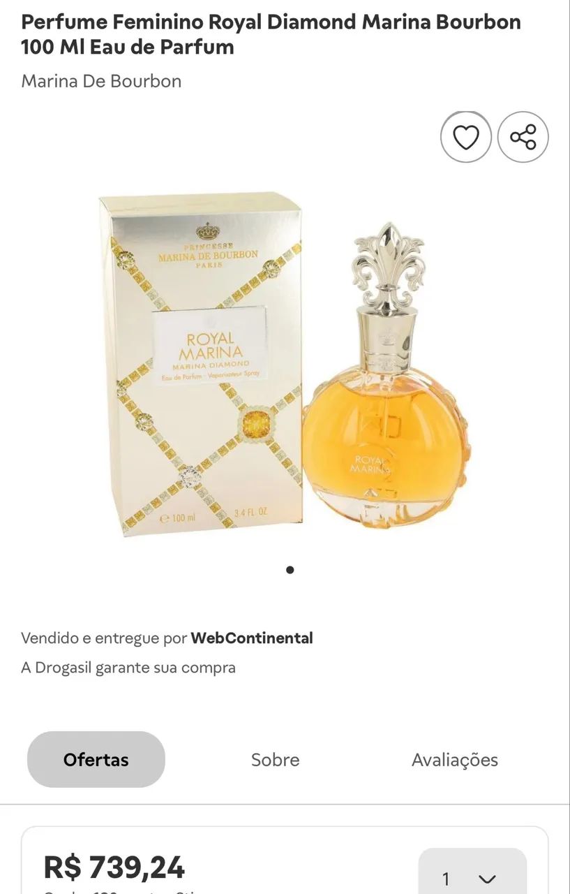Perfume Royal Marina Diamond Eau de Parfum 100ml 