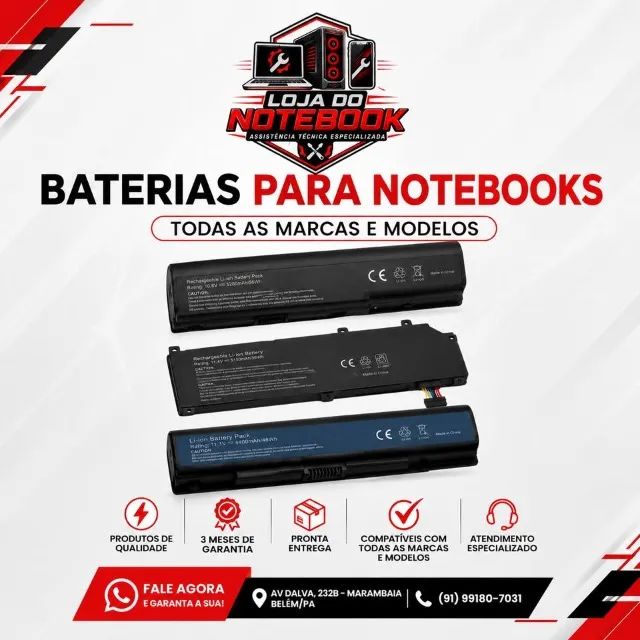 troca de bateria notebook