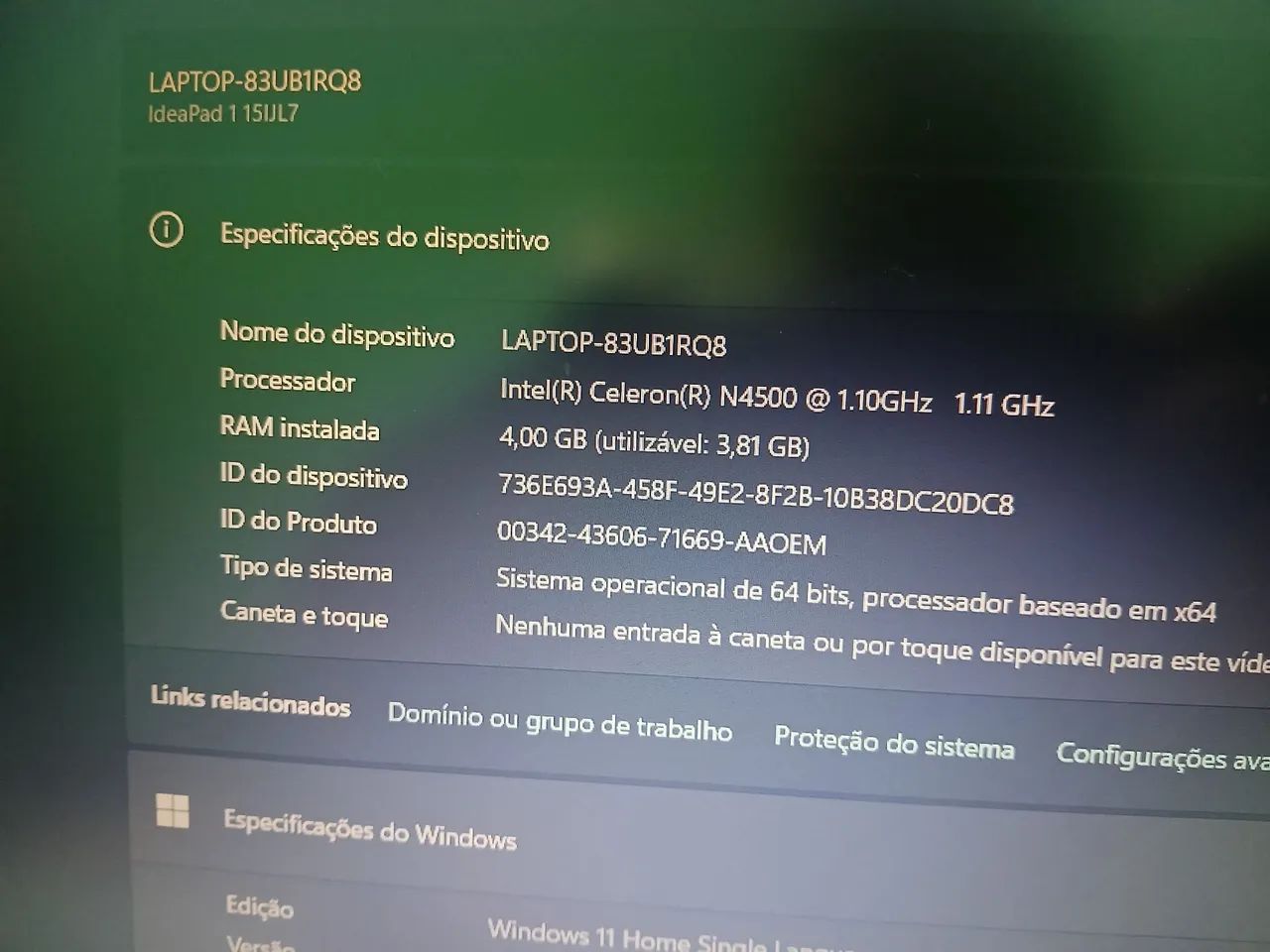 NOTEBOOK LENOVO  - Foto 4