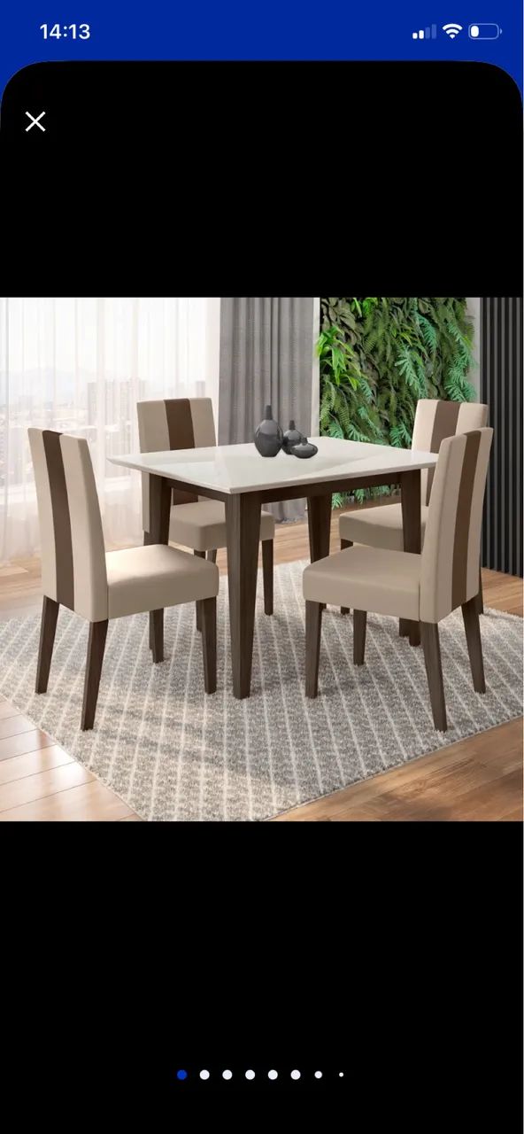 Mesa de jantar 4 lugares