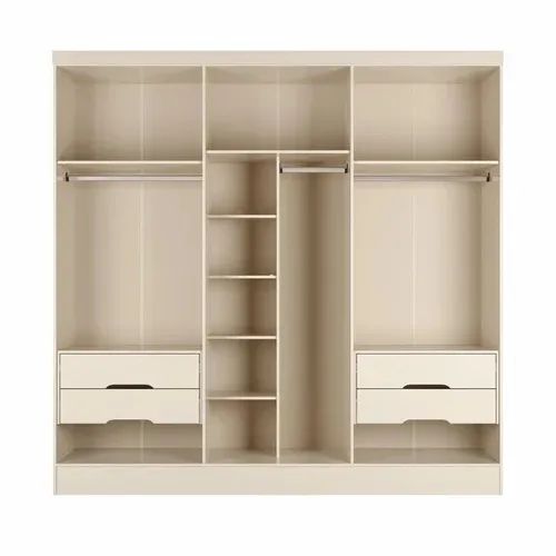 Roupeiro Casal Vênus 2,34m Porta Reflecta Central s87 - Armários e