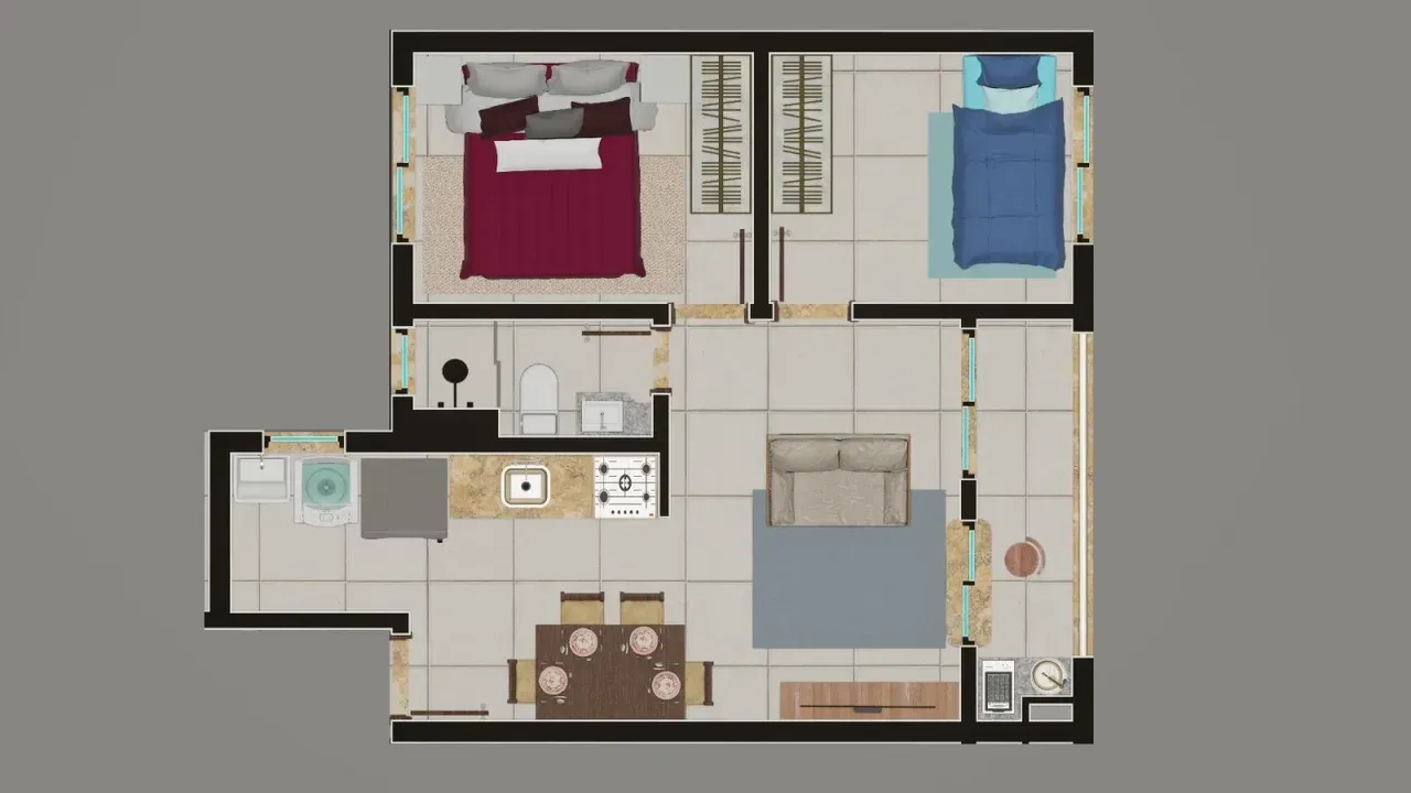 PLANTA 46m²