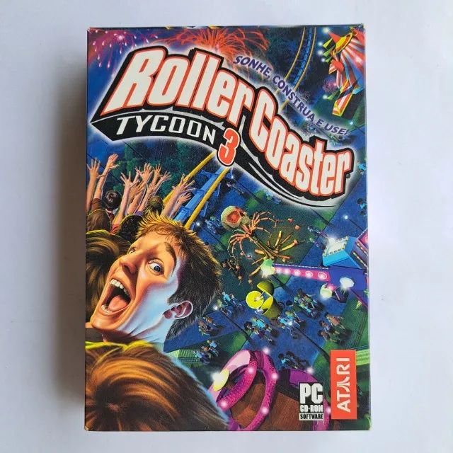 RollerCoaster Tycoon 3 PC Atari Big Box Original + Manual