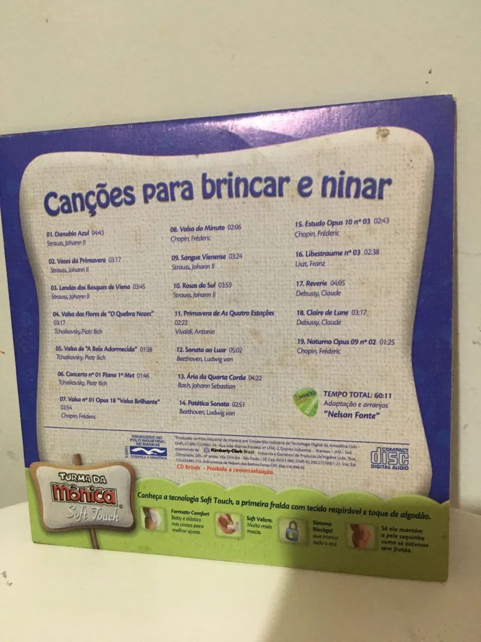 CD Turma da Mônica Canções para brincar e ninar - Foto 2