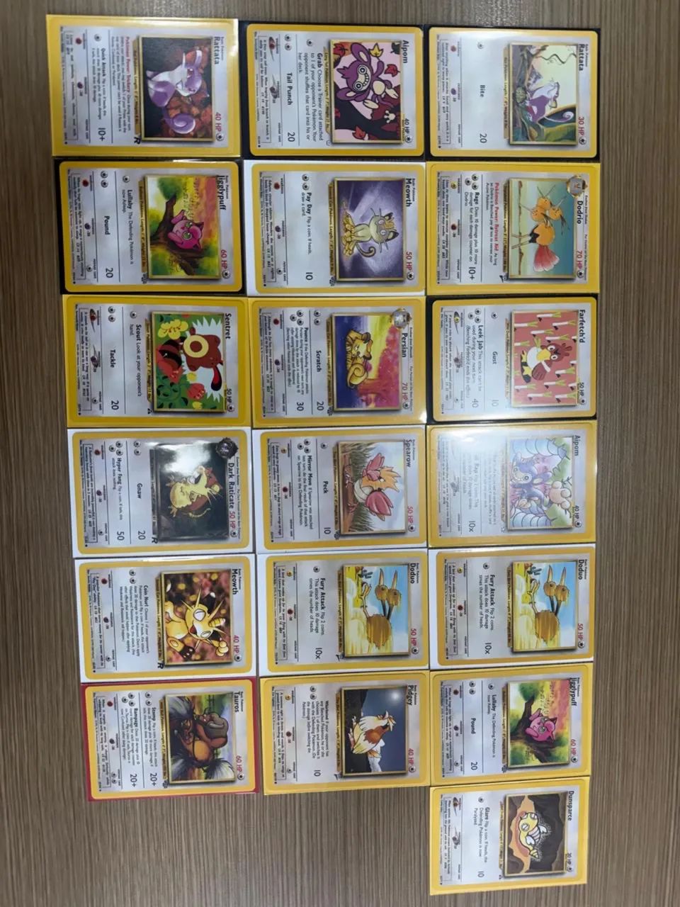 Cartas Pokémon vintage 