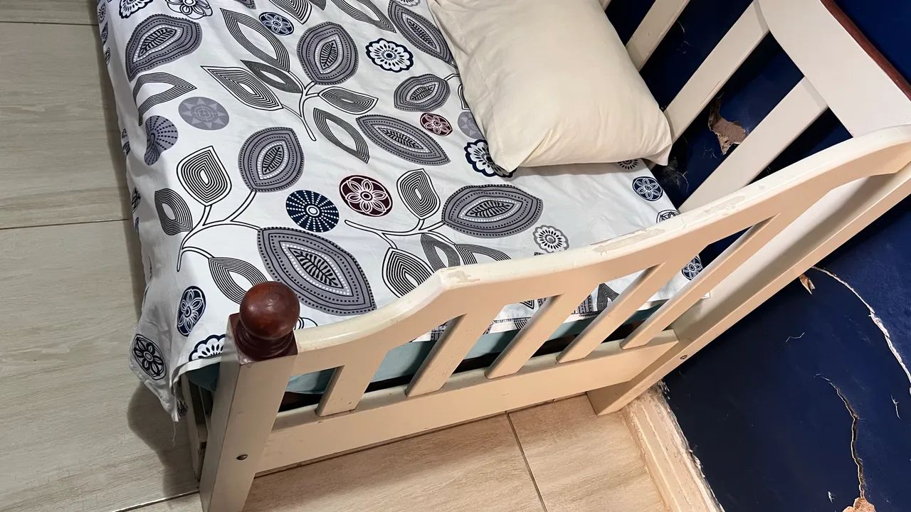 Sofá cama bicama, com colchão, madeira maciça  - Foto 2