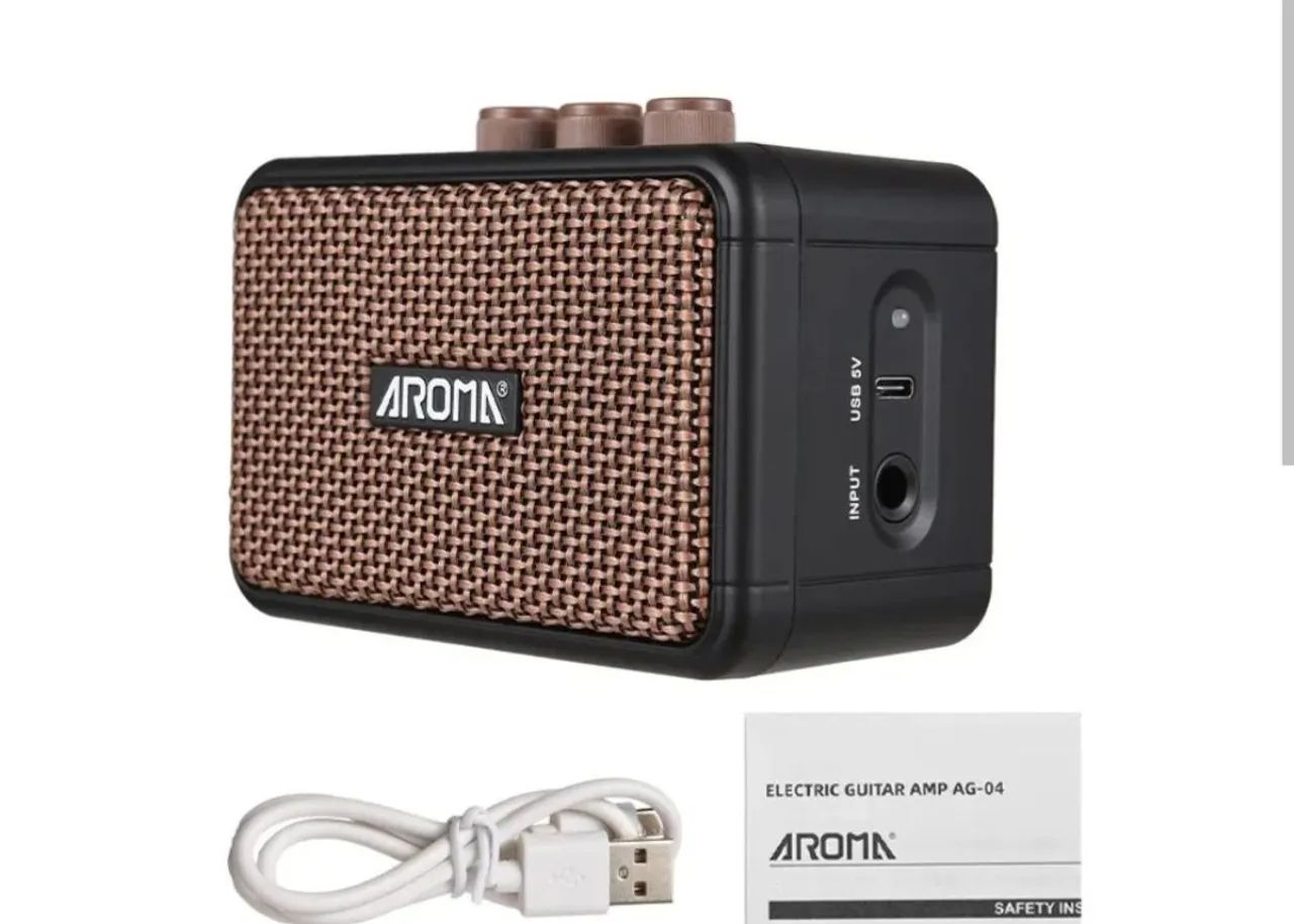 Mini amplificador Aroma na caixa, novo.