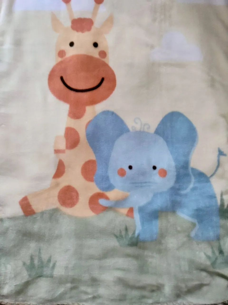 Cobertor lindo de bebê com bichinhos toque macio  