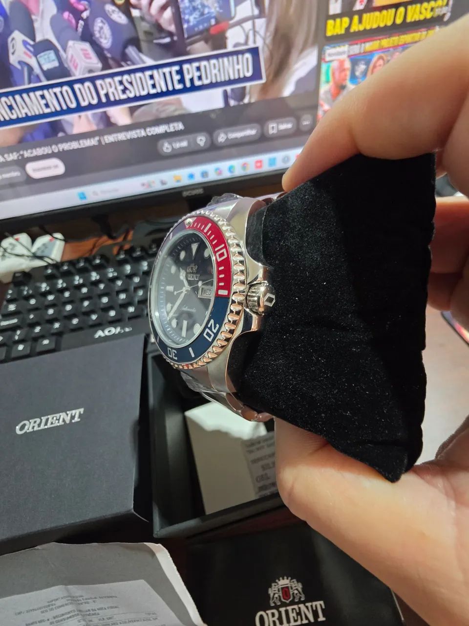 Orient submarine novo com nota e garantia  - Foto 5