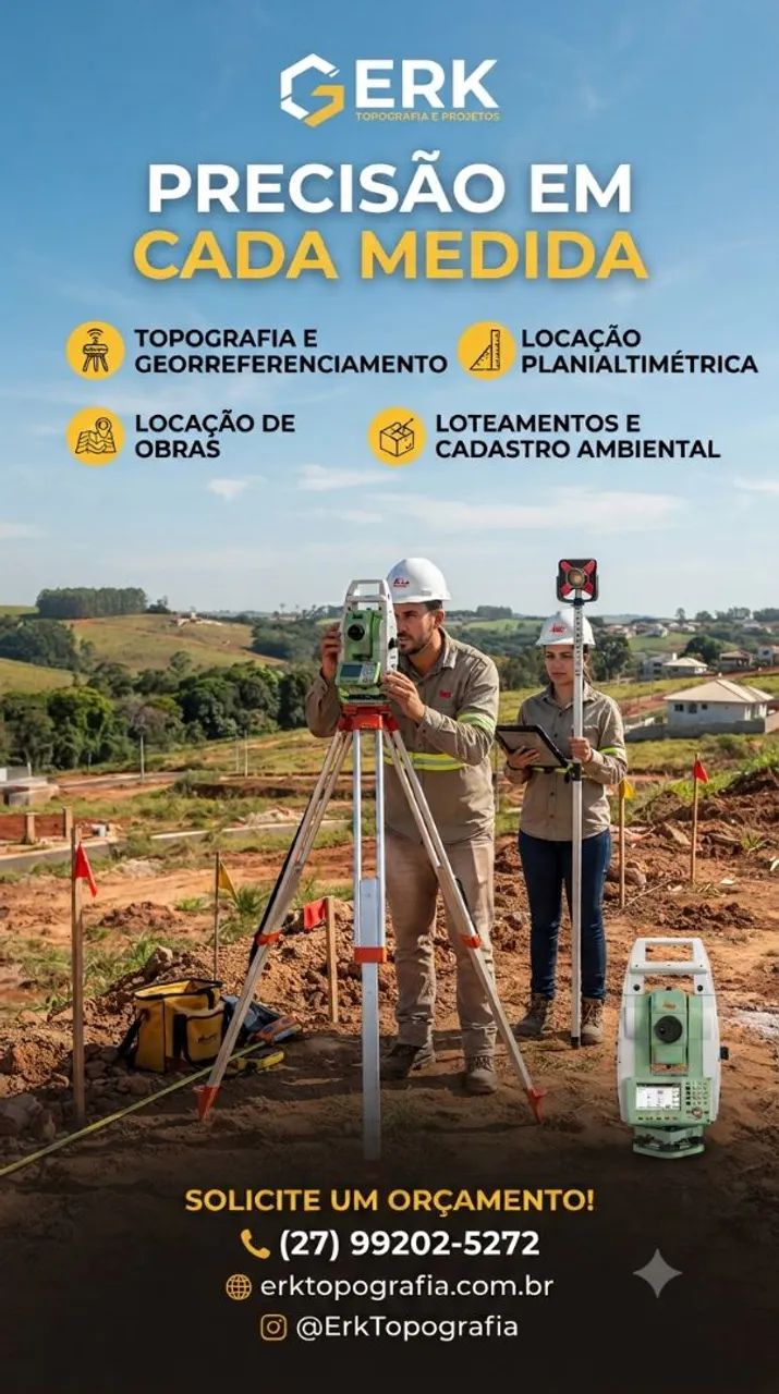 Serviços de topografia 