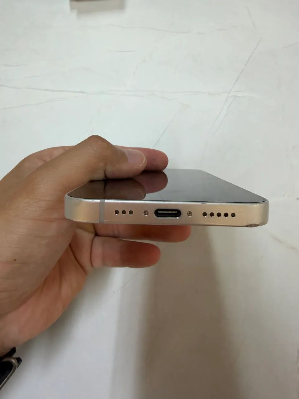 iPhone 16E 128GB Branco Traseira Quebrada - Foto 5