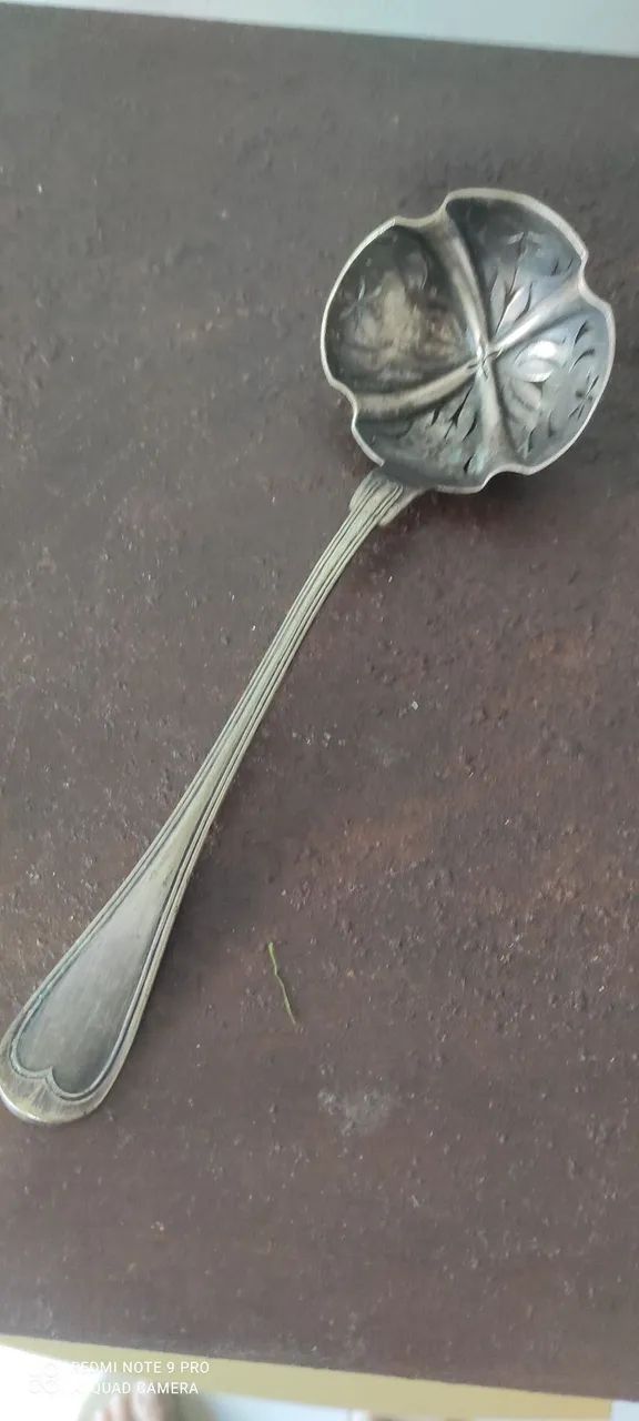 Conchinha antiga, vazada,metal: - Foto 3
