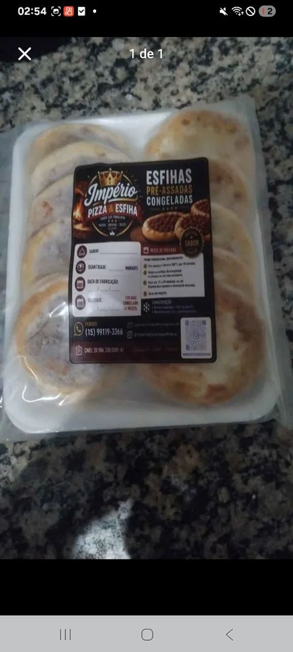 Império Pizza esfihas 