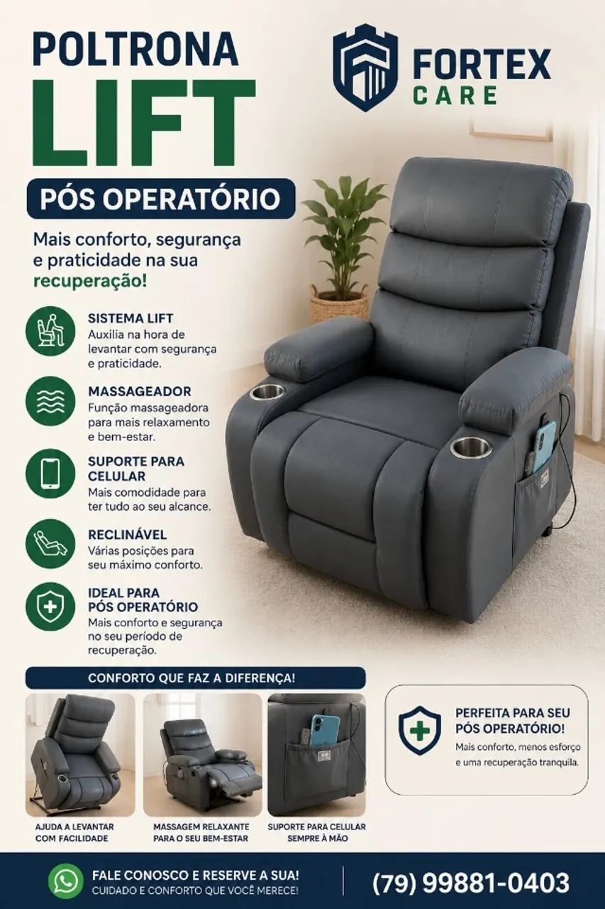 Aluguel de Poltrona Reclinável Lift 