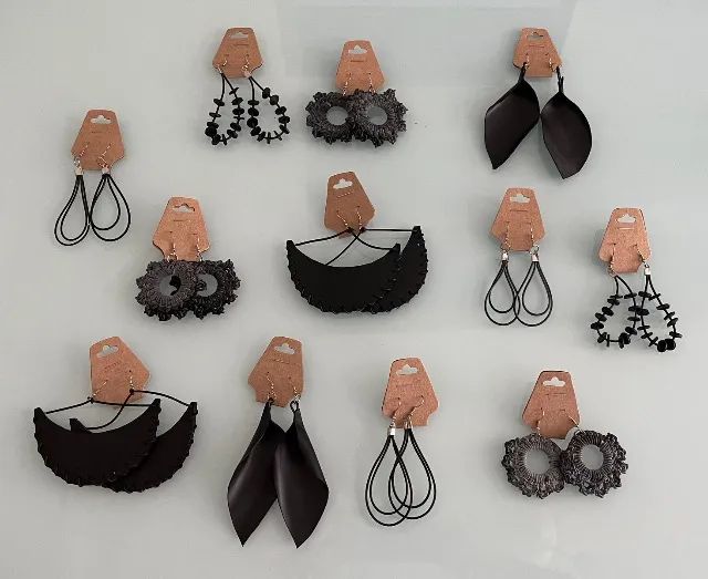 Brincos de artesanato 