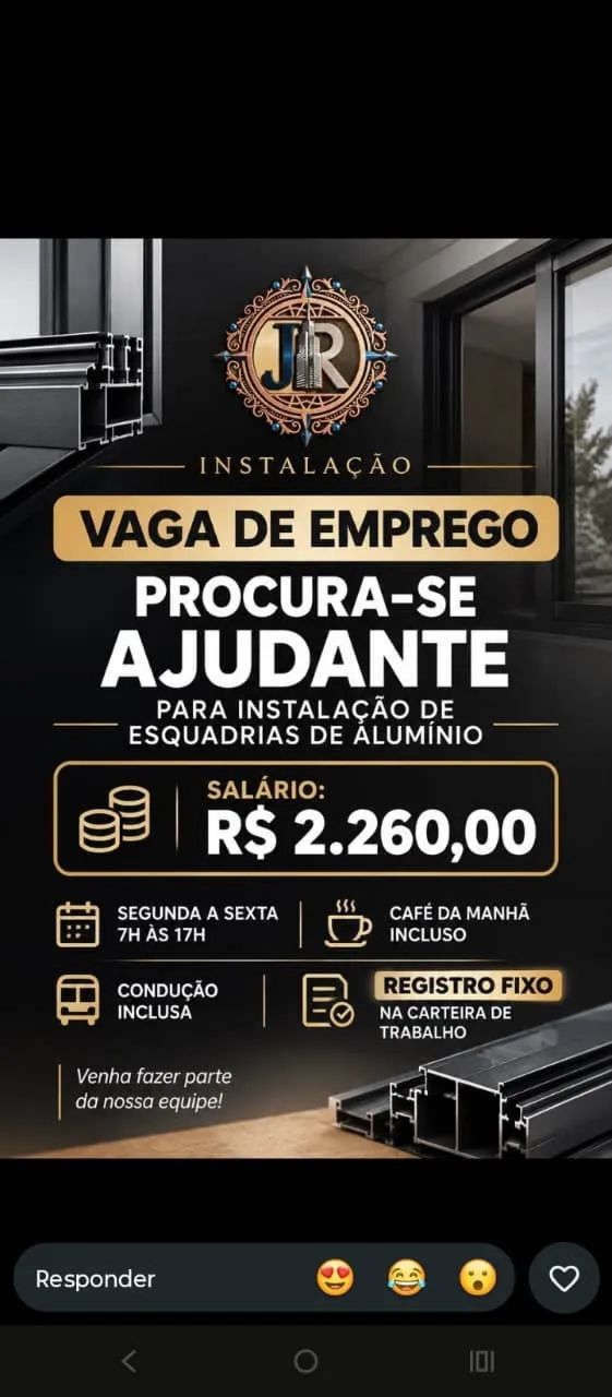 Vaga disponível 