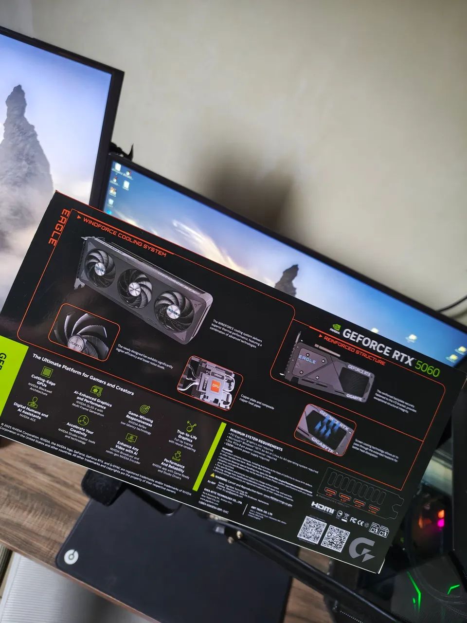 RTX 5060 Gigabyte EAGLE MAX OC - NOVA/LACRADA - Foto 2