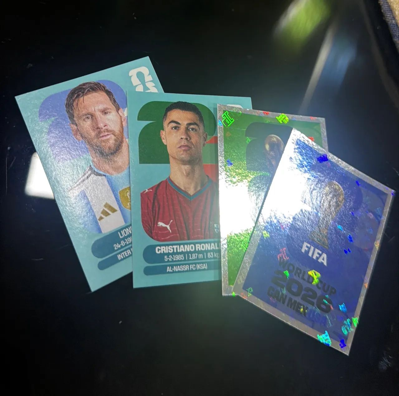 Combo Fwc 8, Fwc 7, Messi e Cristiano Ronaldo 