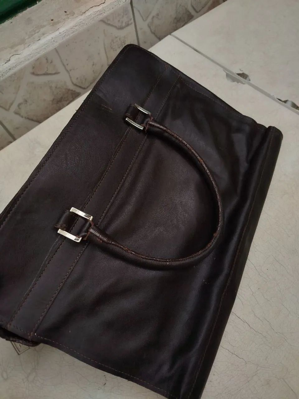 Bolsa maleta marrom escuro  - Foto 2