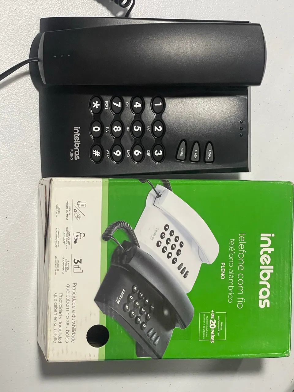 Telefone Pleno Intelbras Com Fio Preto - Foto 2