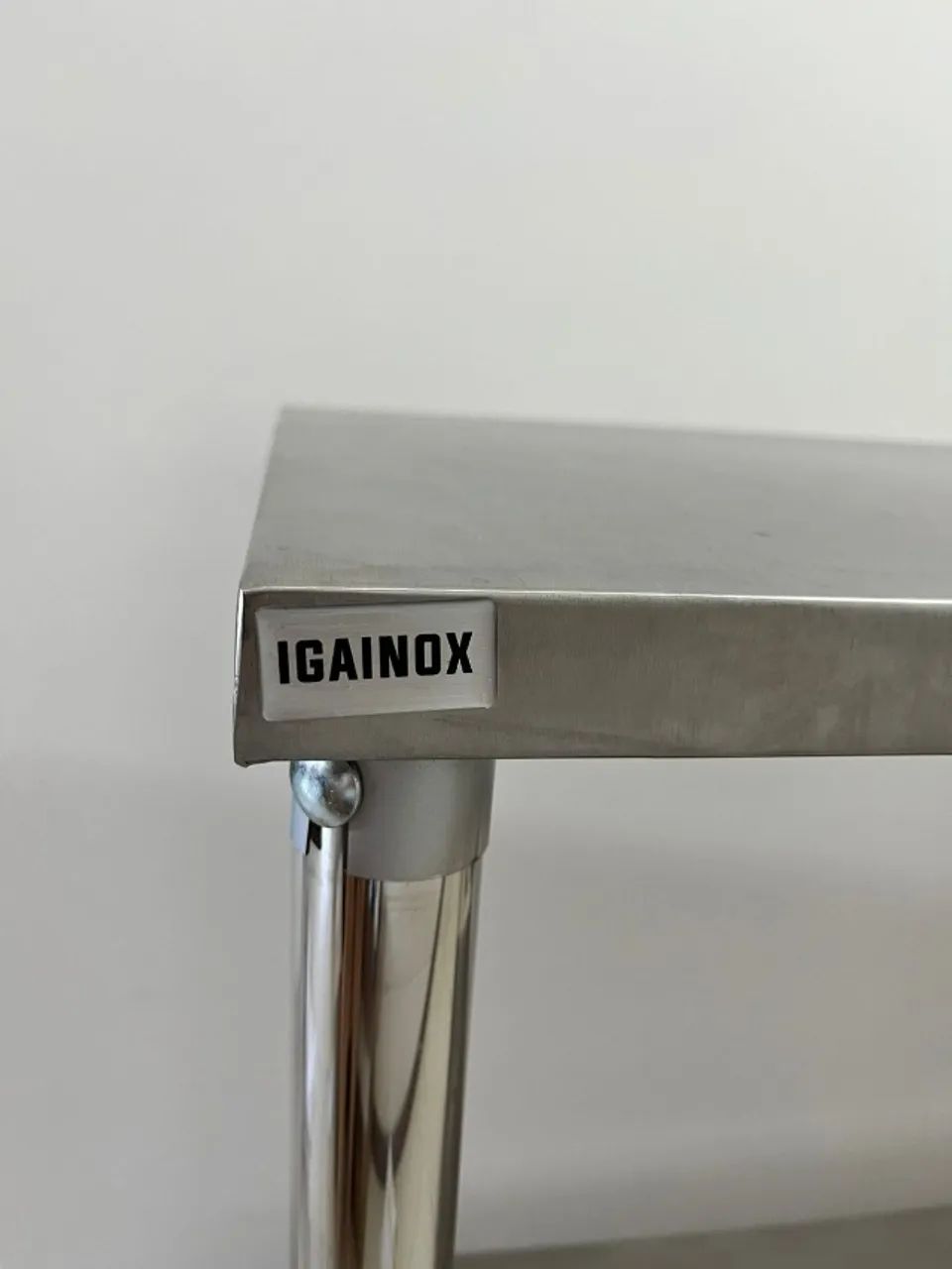 Bancada Mesa Inox Com Paneleiro  - Foto 2