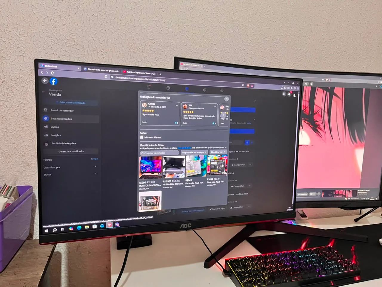 Monitor AOC hero 144Hz 24Pol  - Foto 3