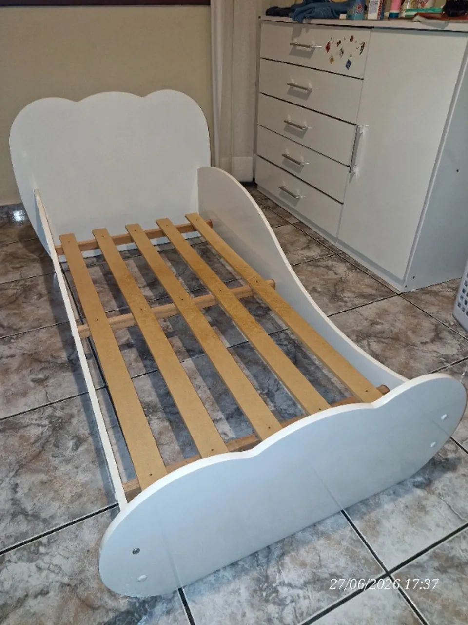 Cama Infantil Nuvem com Colchão 88cm x 188cm - Foto 4