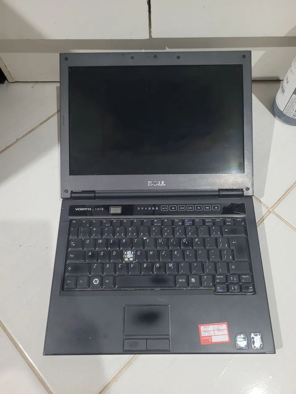 Notebook dell vostro 1310 4gb hd240 funcionando ok colecao com carregador sem bateria