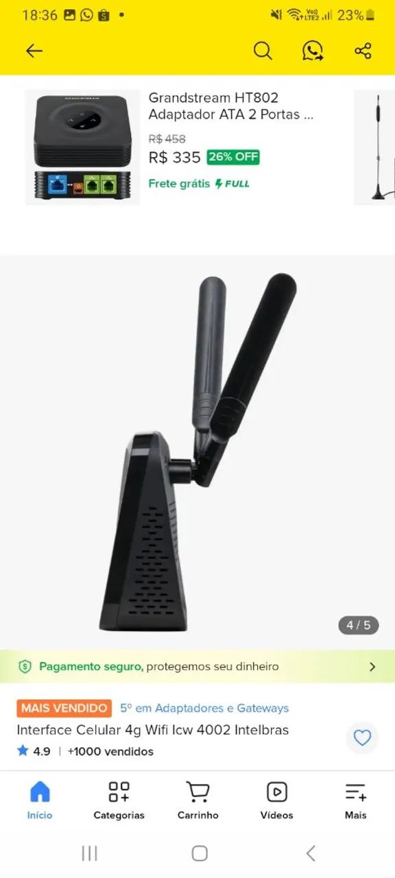 Aparelho de chip que virá wifi