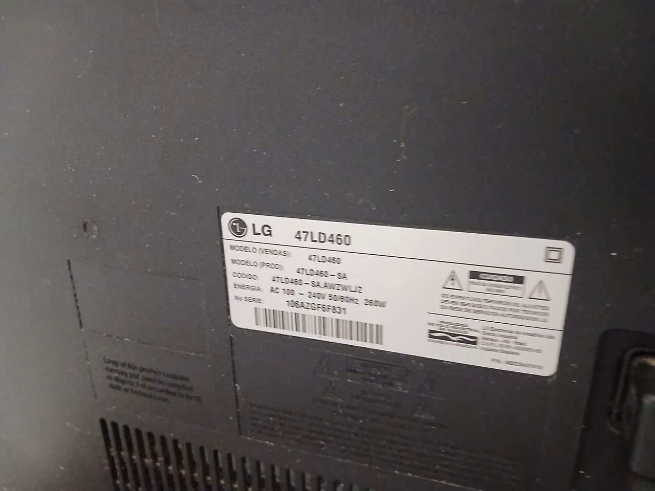 Tv 47 polegadas plasma LG enorme tudo funcionando perfeitamente  - Foto 3